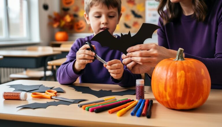 How to Make Homemade Halloween Decorations with Kids for the Classroom
